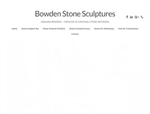 Tablet Screenshot of bowdenstonesculptures.com